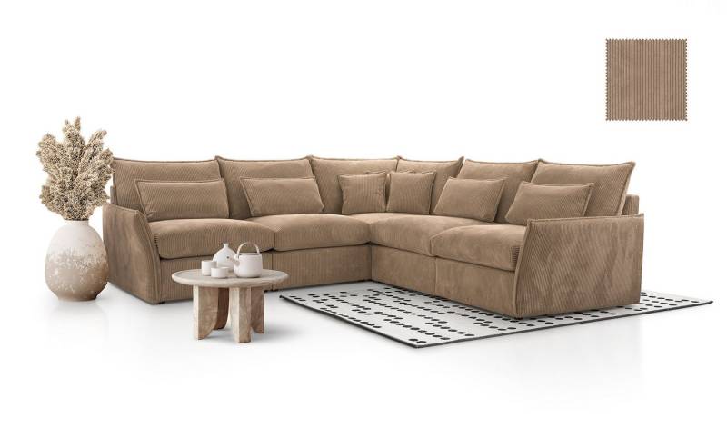 DB-Möbel Ecksofa "ELENORA" – modulares Ecksofa Möbel-vom Hersteller von DB-Möbel