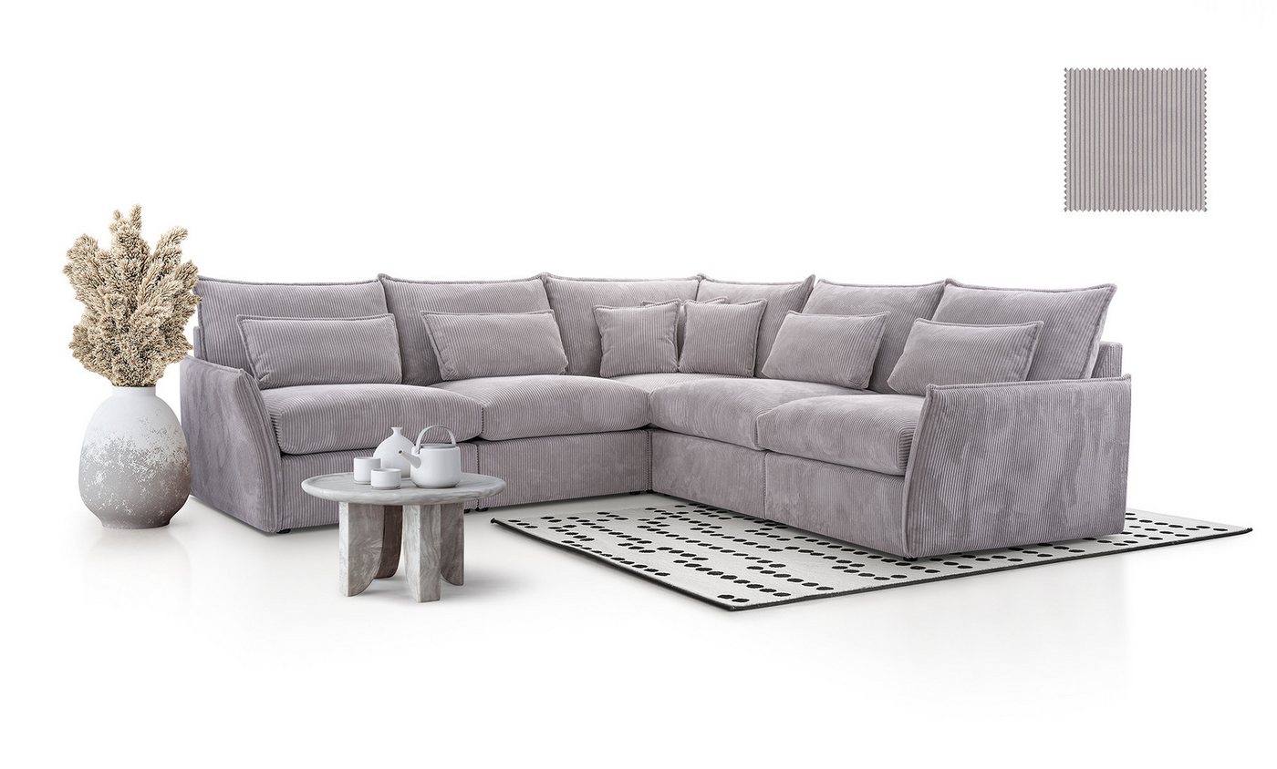 DB-Möbel Ecksofa "ELENORA" – modulares Ecksofa Möbel-vom Hersteller von DB-Möbel