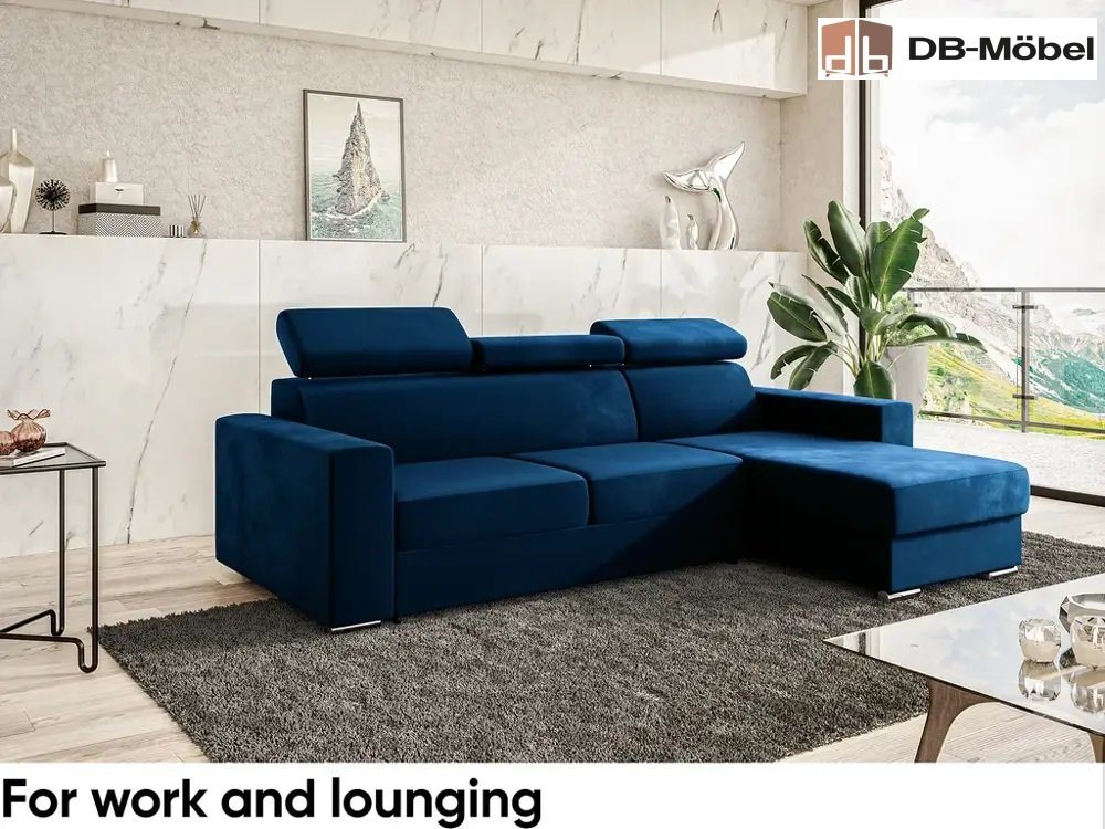 DB-Möbel Ecksofa Ecksofa mit Schlaffunktion mit Relaxfunktion und Kopfstützen Idalia"" von DB-Möbel