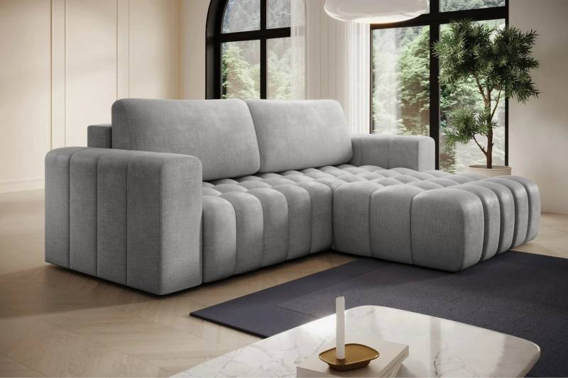 DB-Möbel Ecksofa Kleine Eckcouch mit Schlaffunktion "Bonetti" mit wasserdicht bezug von DB-Möbel