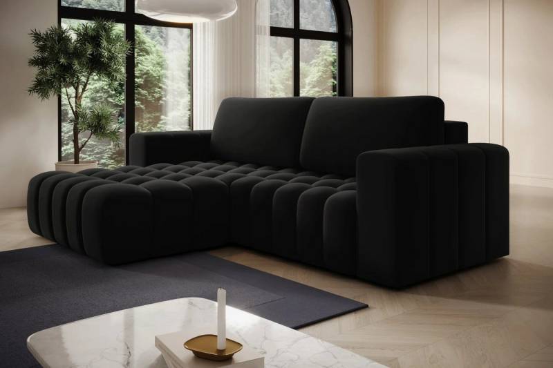 DB-Möbel Ecksofa Kleine Eckcouch mit Schlaffunktion "Bonetti" mit wasserdicht bezug von DB-Möbel
