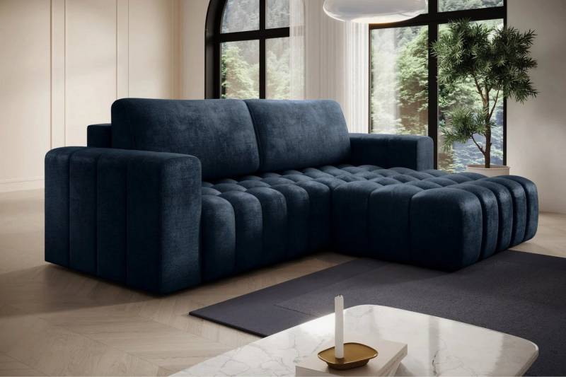 DB-Möbel Ecksofa Kleine Eckcouch mit Schlaffunktion "Bonetti" mit wasserdicht bezug von DB-Möbel