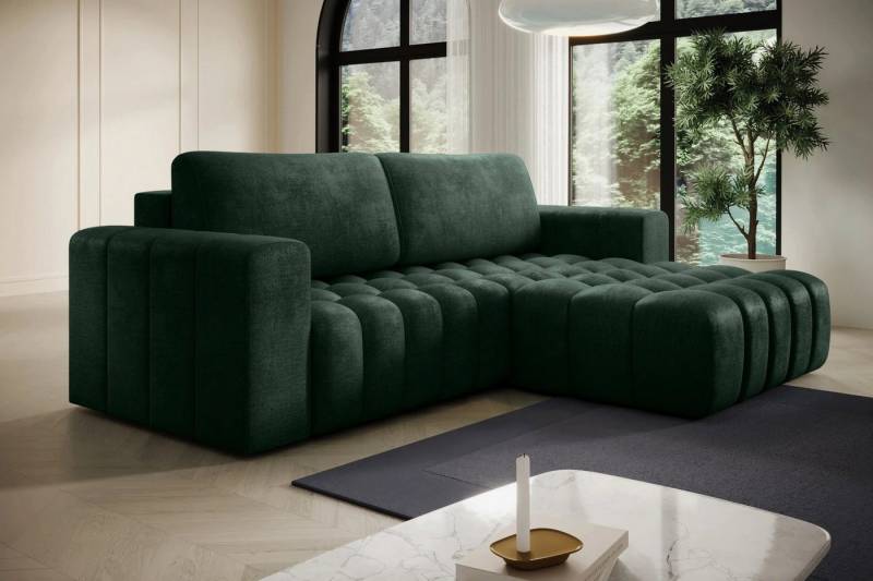 DB-Möbel Ecksofa Kleine Eckcouch mit Schlaffunktion "Bonetti" mit wasserdicht bezug von DB-Möbel