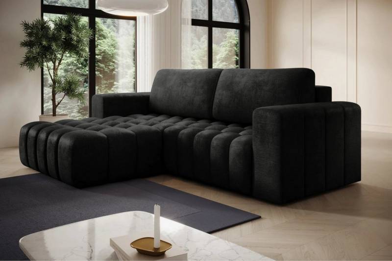 DB-Möbel Ecksofa Kleine Eckcouch mit Schlaffunktion "Bonetti" mit wasserdicht bezug von DB-Möbel