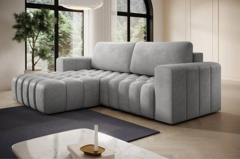 DB-Möbel Ecksofa Kleine Eckcouch mit Schlaffunktion "Bonetti" mit wasserdicht bezug von DB-Möbel