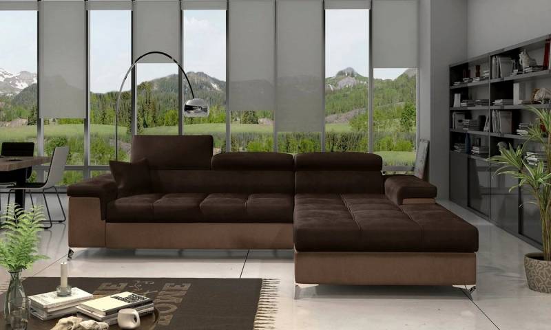 DB-Möbel Ecksofa RIKARDS mit Schlaffunktion 281X205cm. Ecksofa vom Hersteller. von DB-Möbel
