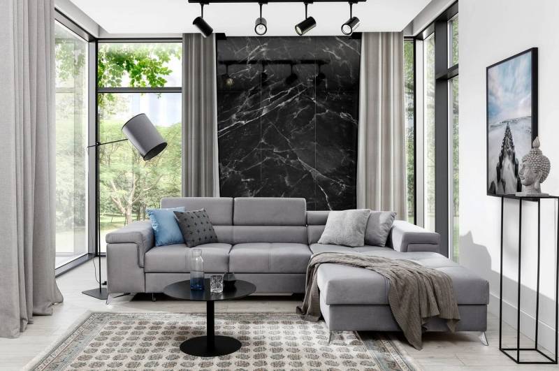 DB-Möbel Ecksofa RIKARDS mit Schlaffunktion 281X205cm. Ecksofa vom Hersteller. von DB-Möbel