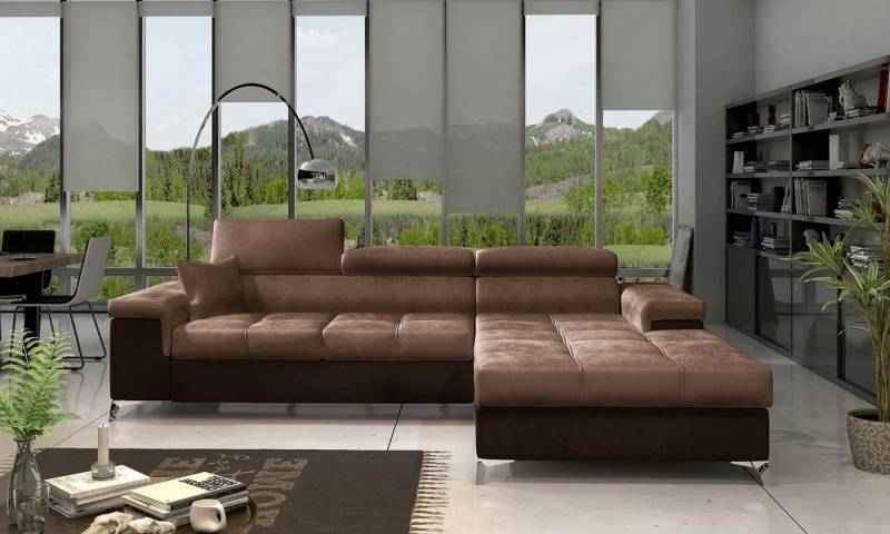 DB-Möbel Ecksofa RIKARDS mit Schlaffunktion 281X205cm. Ecksofa vom Hersteller. von DB-Möbel