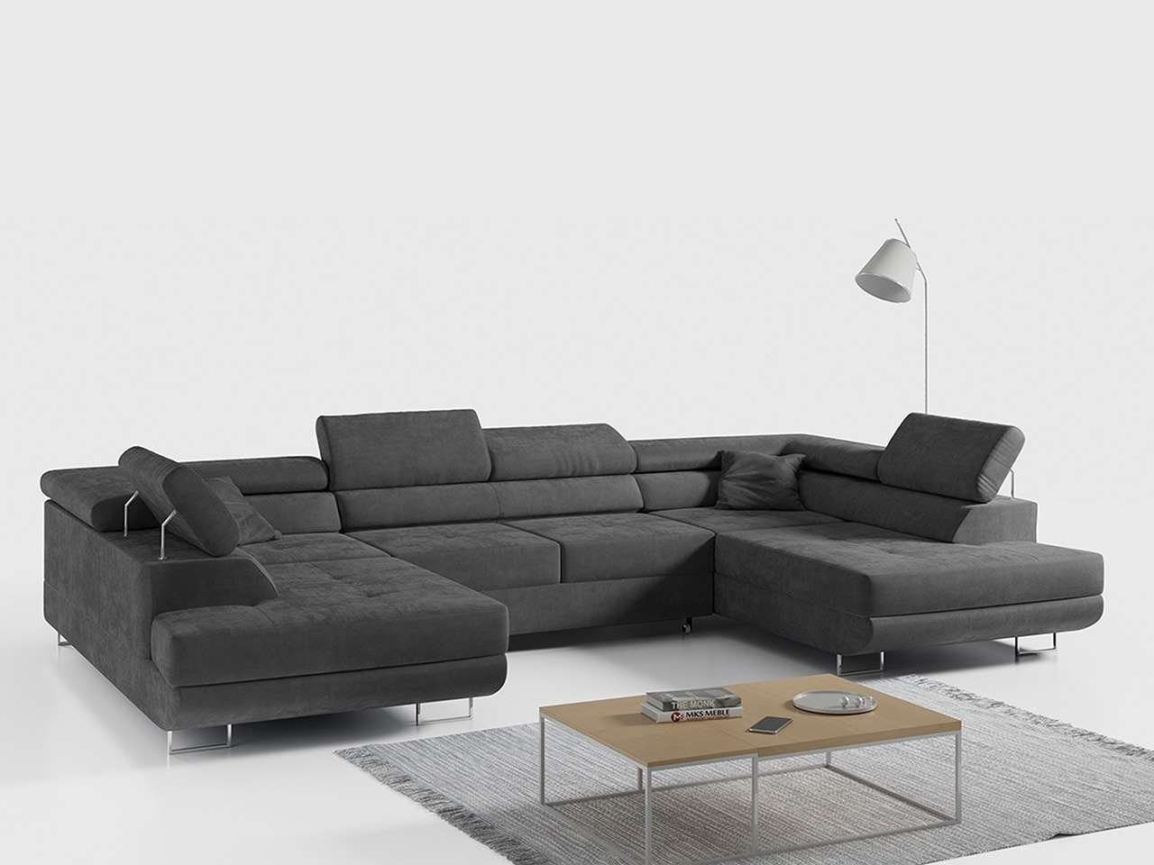 DB-Möbel Ecksofa Venom" U-Form Couch mit Schlaffunktion, Wohnzimmer." von DB-Möbel