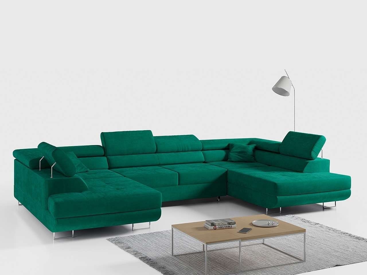 DB-Möbel Ecksofa "Venom" U-Form Couch mit Schlaffunktion, Wohnzimmer. von DB-Möbel