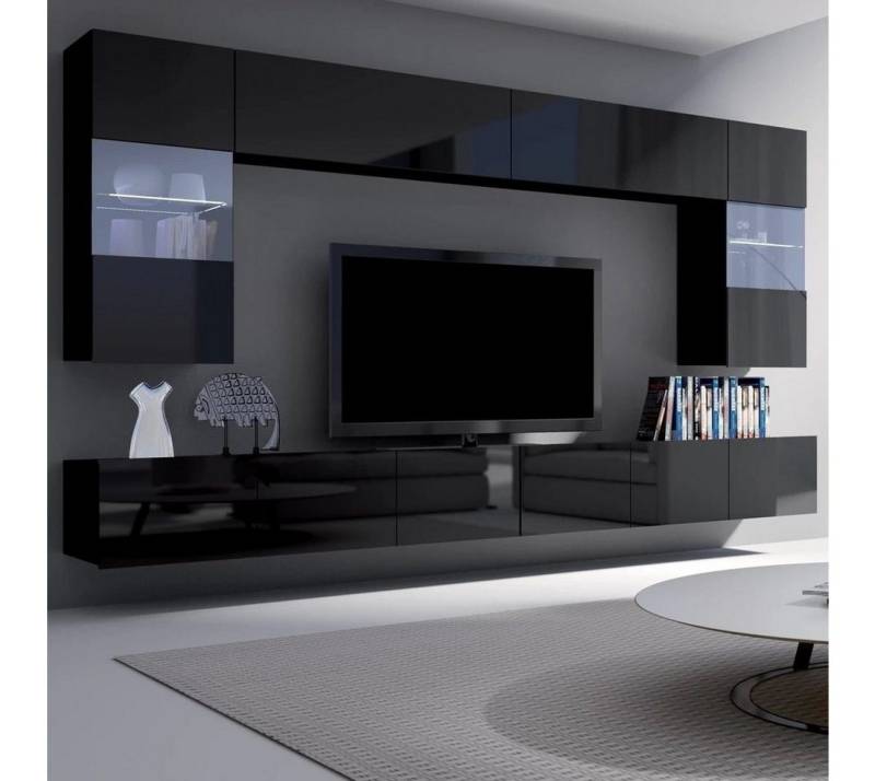 DB-Möbel Media-Board Mediawand SET LIBRE DOMINGO Mit LED von DB-Möbel