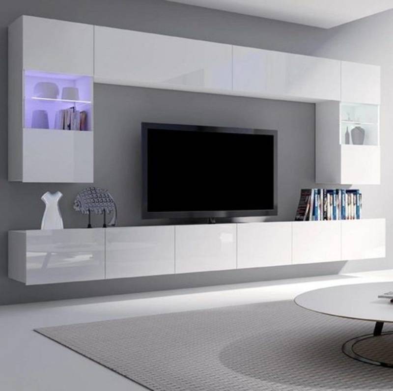DB-Möbel Sideboard Media-Board Mediawand SET LIBRE "DOMINIGOS" Mit LED von DB-Möbel