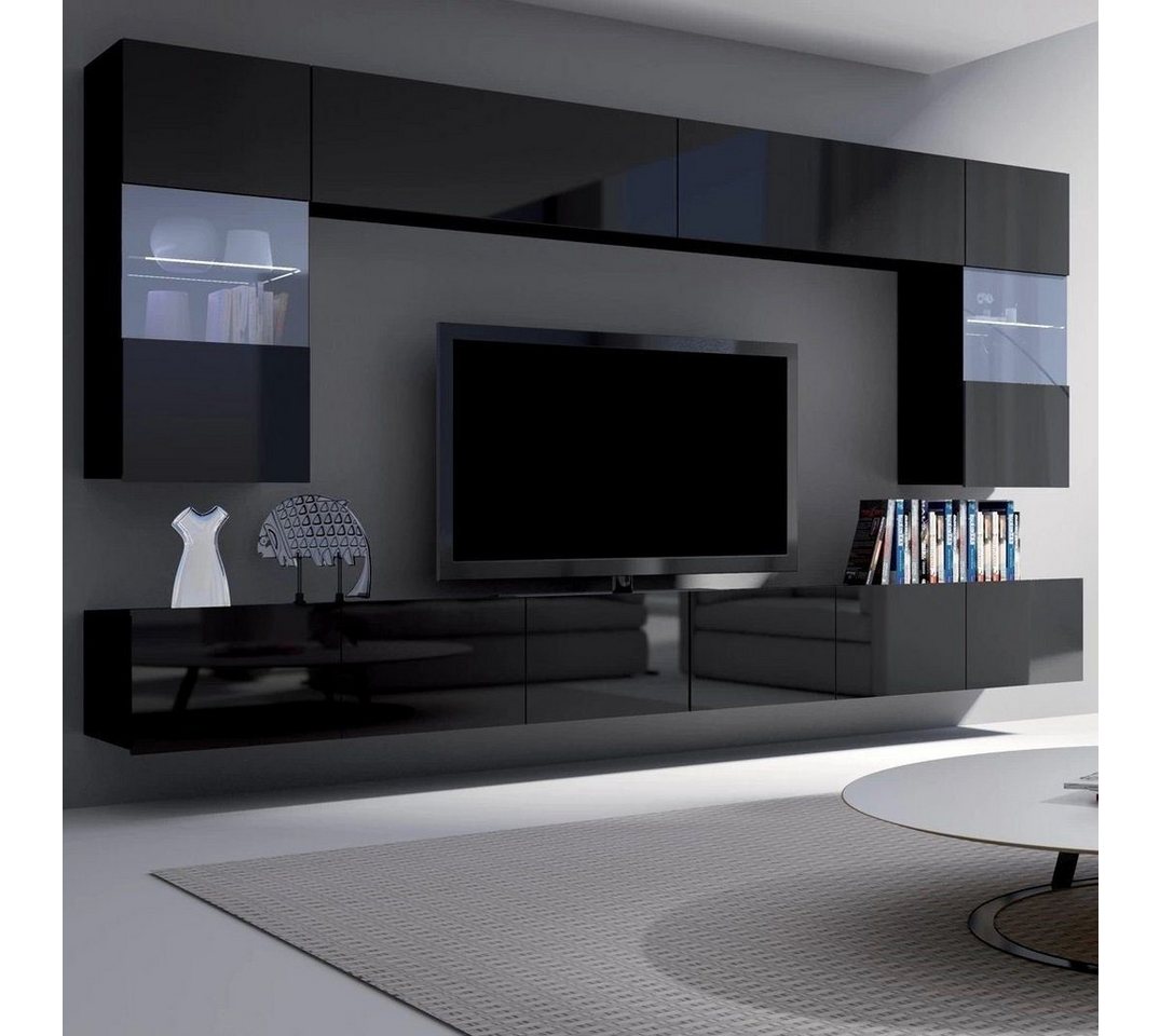 DB-Möbel Sideboard Media-Board Mediawand SET LIBRE "DOMINIGOS" Mit LED von DB-Möbel