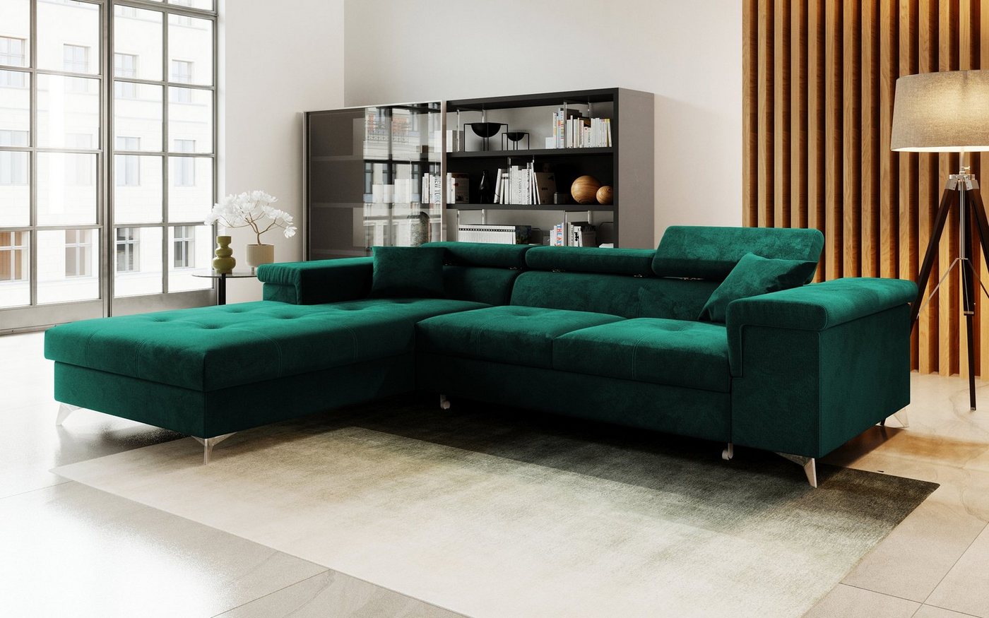 DB-Möbel Wohnlandschaft Schlafcouch Marokko in L-Form 280 cm, Ecksofa Wohnlandschaf, links von DB-Möbel