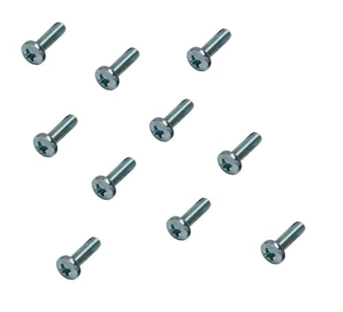4mm Machine Screws/Bolts M4 x 10mm A2 Stainless Steel Pozi Pan Head Mch Screw Free UK Delivery by DBA Hardware von J&A Racing International