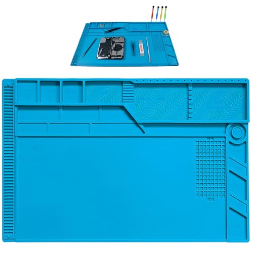 Magnetische Lötmatte, 55x 35cm Magnetische Elektronik Reparaturmatte, Silikon Lötmatte, Hitzebeständige Reparaturmatte, Antistatik Matte, für Kamera Elektronische Laptop Handy Reperatur Magnetische Lötmatte, 55x 35cm Magnetische Elektronik Reparaturmatte, Silikon Lötmatte, Hitzebeständige Reparaturmatte, Antistatik Matte, für Kamera Elektronische Laptop Handy Reperatur von DBAATTZ