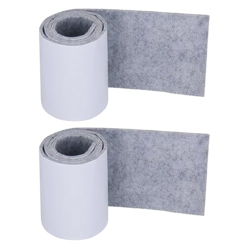100cm×10cm Lang Filzstreifen, DBAILY 2 Rollen Hochwertiges Selbstklebend Filzstreifen Frei in Jede Form Geschnitten Filzgleiter Hochleistungsfilzrolle für Heimwerken Möbeln von DBAILY