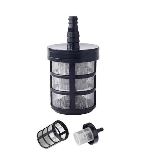 DBAILY Saugschlauch Filter Wasserpumpensieb 3 Stück Wasserpumpe Saugfilter Wasserfiltereinsatz Gartenpumpe Edelstahl mit Doppelschicht Verschlüsselungssieb für Sprühgeräte Ölpumpen Autowaschanlagen von DBAILY