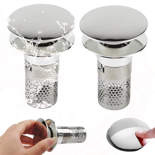 DBALL 2 Stücke WaschbeckenstöPsel 32-40mm Universal Pop Up Abflusssieb Waschbeckenstöpsel Mit Sieb Abflussstopfen Siebstopfen für Abflussstopfen Auf Der Arbeitsplatte DBALL 2 Stücke WaschbeckenstöPsel 32-40mm Universal Pop Up Abflusssieb Waschbeckenstöpsel Mit Sieb Abflussstopfen Siebstopfen für Abflussstopfen Auf Der Arbeitsplatte von DBALL