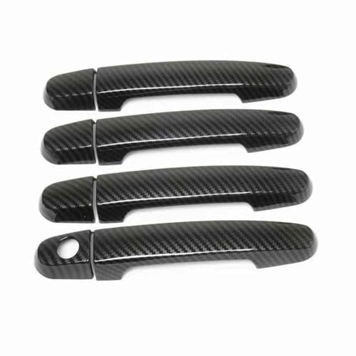 DBCFL Auto Außerhalb Tür Griff für Citroen C4 MK2 c4L 2011 2012 2013 2014 2015 2016 2017 2018, Außentürgriffe Abdeckungen Trim Autoaußenbereich Türgriffabdeckung Zierleisten Zubehör von DBCFL