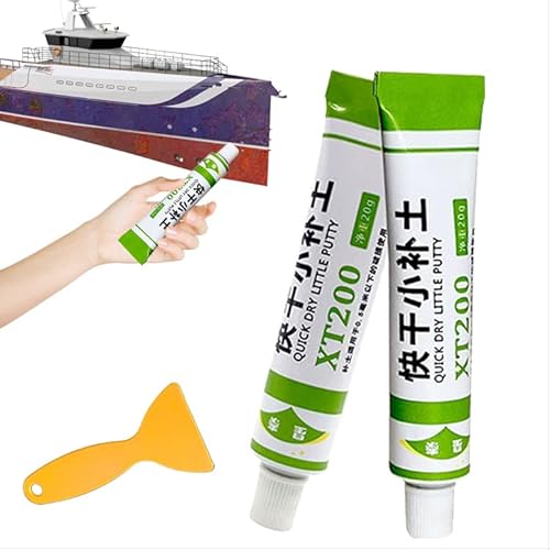 DBHFGJMN Fiberglass Boat Repair Paste, Bootsreparaturpaste aus Fiberglas, Fiberglass Repair Kit, Fiberglass Boat Repair Paste for Scratches, Holes, Cracks, Quick Dry Little Putty with Scraper Kit von DBHFGJMN