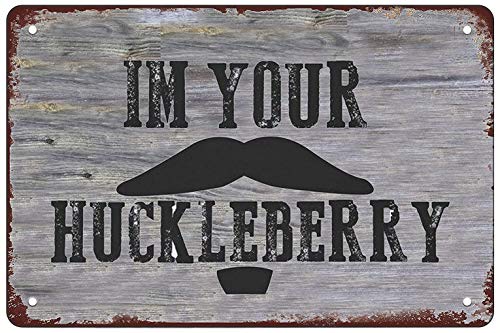 Metall-Blechschild "I'm Your Huckleberry Doc", Vintage-Blechschild, rustikale Dekoration, Höhle, Café, Bar, Schlafzimmer, Heimdekoration, nostalgisches Blechschild, 30 x 43 cm Metall-Blechschild "I'm Your Huckleberry Doc", Vintage-Blechschild, rustikale Dekoration, Höhle, Café, Bar, Schlafzimmer, Heimdekoration, nostalgisches Blechschild, 30 x 43 cm von DBKGHIEDHG