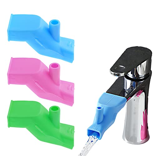 3 Stück Wasserhahnverlängerung DBOO Silikon Wasserhahn Extender Kinder Wasserhahn Extender Wasserhahn Extender Kinder Handwäsche für Küche Badezimmer von DBOO