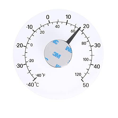 DBOO Außenthermometer Wasserdicht Kleben Thermometer Selbstklebend Tür Fenster Thermometer -40 bis +50℃ Temperaturüberwachung Lesen Außentemperatur Von Innen von DBOO