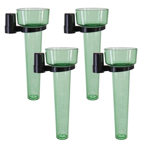 DBOO Regen Messgerät Set von 4 Kunststoff Garten Regenfall Messgerät Regenmessung, um Regenfall Pegel mit leicht lesbarer Skala Outdoor Regenmesser zu überwachen von DBOO