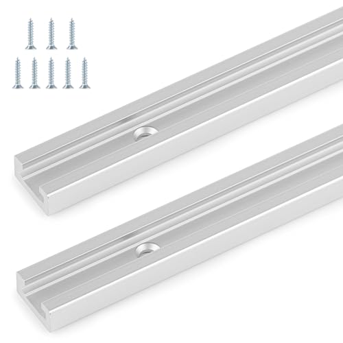 DBREAKS 2 Stück T Slot Track 40cm T Nut Schiene Aluminium-T-Nut T Track T Nut Gehrungsschiene, T Schienenrampe Tschiene mit Schrauben für Tischsäge Router Holzbearbeitung DBREAKS 2 Stück T Slot Track 40cm T Nut Schiene Aluminium-T-Nut T Track T Nut Gehrungsschiene, T Schienenrampe Tschiene mit Schrauben für Tischsäge Router Holzbearbeitung von DBREAKS