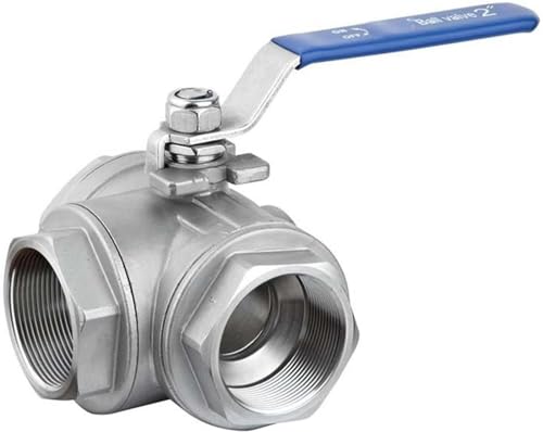 Stainless Steel Switch Ball Valve 1/2 Inch BSP Female DN15 SS304 L Type T Flow 3 Way Water Ball Valve(Bsp-l Flow Type,0.5 Inch) von DBTGCFPW