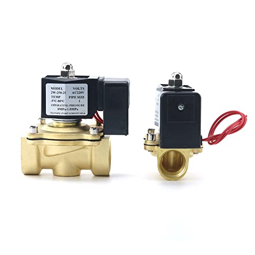 Withstand high Pressure and Temperature Extremes DN15 DN20 DN25 Normally Closed Brass Electric Solenoid Valve 1/2" 3/4" 1" with Saving Energy Module for Water Gas 24V 12V 220V(Ac220v,0.75 Inch) von DBTGCFPW