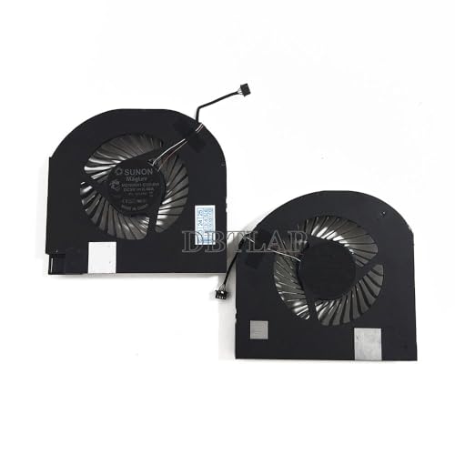 DBTLAP CPU + GPU Kühlung Lüfter Kompatible für DELL Precision 17 7730 M7730 7740 M7740 Series MG75090V1-C140-S9A MG75090V1-C150-S9A NS85C14-17G25 NS85C15-17G26 5V 0.5A Lüfter von DBTLAP
