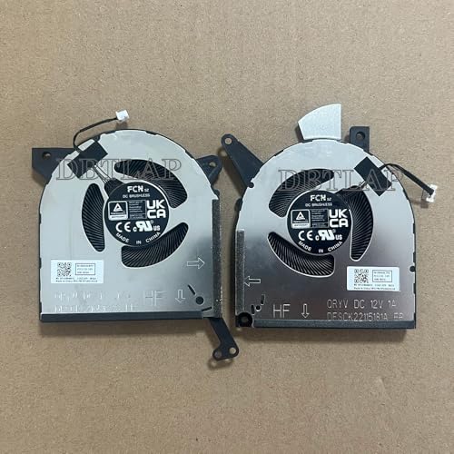 DBTLAP CPU GPU Kühlung Lüfter für Lenovo Legion Slim 5 14APH8 82Y5 5F10S14119 DFSCK221051829 QRYW DFSCK2211518A QRYV DC28000L8F0 DC28000L7F0 12V 1A DBTLAP CPU GPU Kühlung Lüfter für Lenovo Legion Slim 5 14APH8 82Y5 5F10S14119 DFSCK221051829 QRYW DFSCK2211518A QRYV DC28000L8F0 DC28000L7F0 12V 1A von DBTLAP