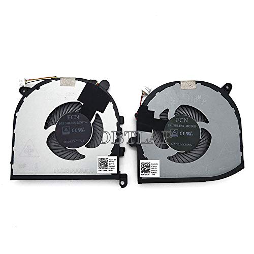 DBTLAP Neu Lüfter für Dell XPS 15 9560 Precision 5520 CPU + GPU Kühlung Lüfters DC28000I0F0 0VJ2HC 0TK9J1 von DBTLAP