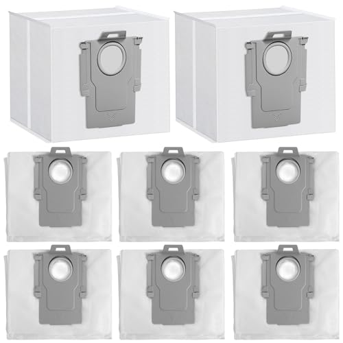 8 Stück Staubbeutel für Roborock, 3.6L Staubbeutel für Ecovacs Deebot, Roborock Staubbeutel Nichtwovens, Ersatz Staubsaugerbeutel, Staubsaugerbeutel mit Hoher Kapazität für S8+/S7/Q7/Q8MAX/Q5 von DBTW