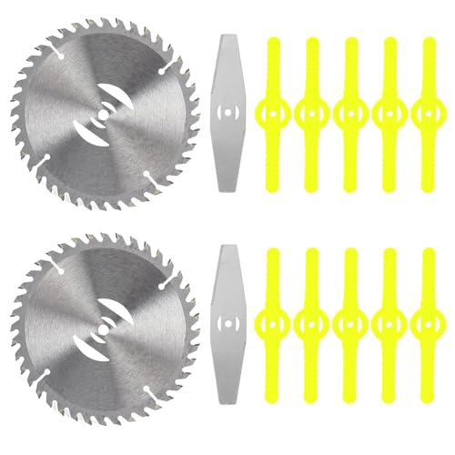 14 Stück Ersatzmesser, ersatzmesser für rasentrimmer, Kompatibel mit 3-in-1-Rasenmähern, Für Rasenschneiden Rasenpflege Auffahrt Und Garten (14 pcs Replacement Blades) von DBUOWM