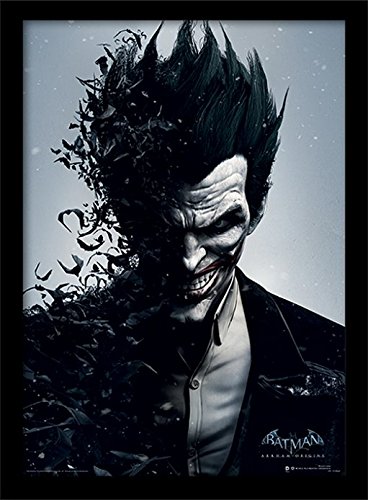 Batman Arkham Origins Druck Joker, 30 X 40 cm, gerahmt von Batman