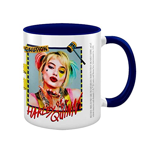 Birds Of Prey - Tasse aus Keramik, 325 ml (Harley Quinn Warning) von DC Comics