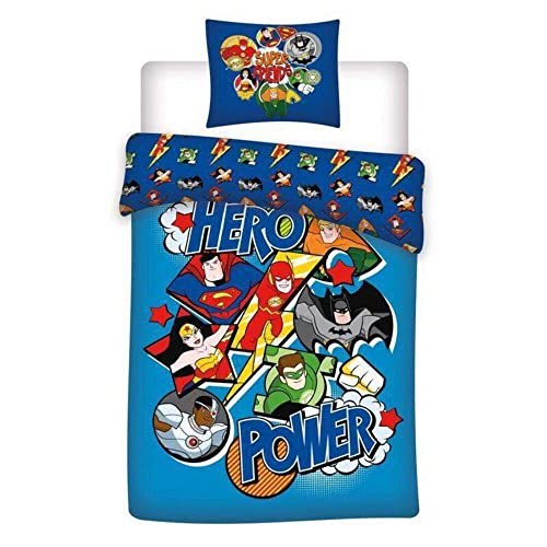 DC Comics bettbezug Super Friends 140 x 200 cm blau von DC Comics