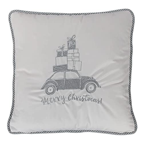 DECORATORE Bestickte dekorative Kissenbezug Weihnachten Auto Samt Premium - Couch Kissenbezug - Dekorative Kissenbezug - Outdoor Couchbezug - Möglichkeit der Personalisierung - 45x45cm von DC DECORATORE HOME & STYLE