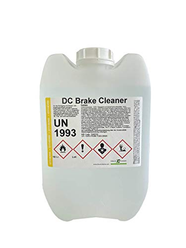 DC DruckChemie GmbH Bremsenreiniger Kanister 10L, acetonfrei + Auslaufhahn - Brake Cleaner - Teilereiniger zum Reinigen & Entfetten von Bremsen, Platten & Kupplungen von DC DruckChemie GmbH