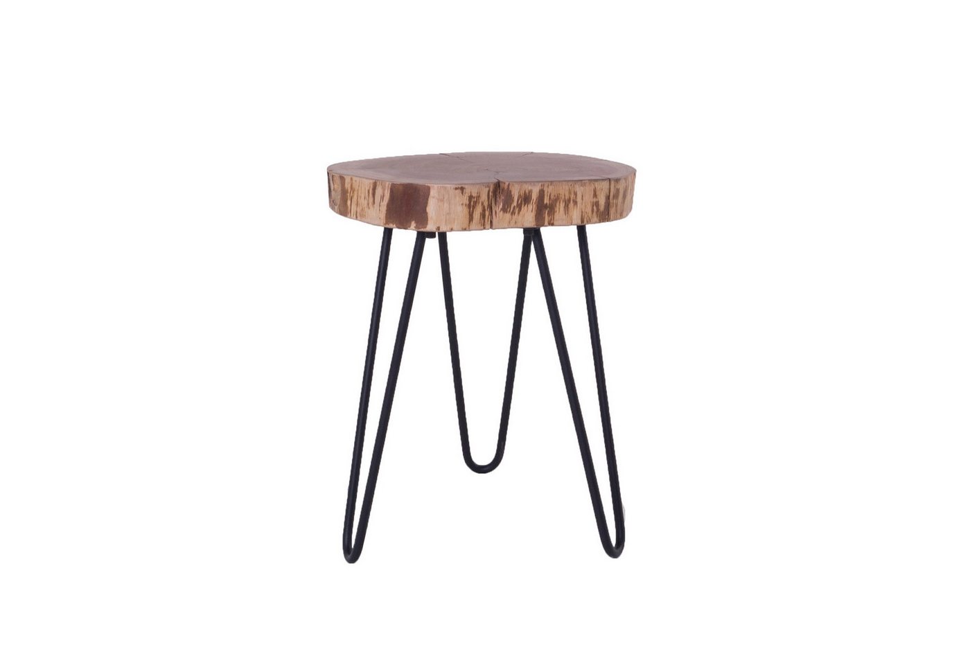 DC Living Beistelltisch aus Massivholz Akazie in braun (BxHxT: 38x40x38 cm) von DC Living