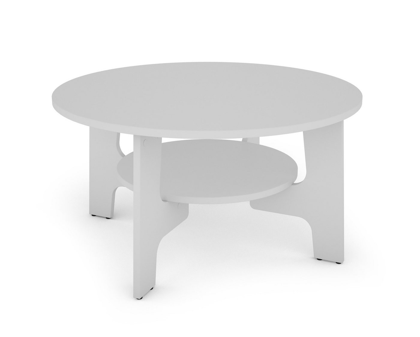 DC Living Couchtisch in weiß (BxHxT: 80x42,5x80 cm) von DC Living