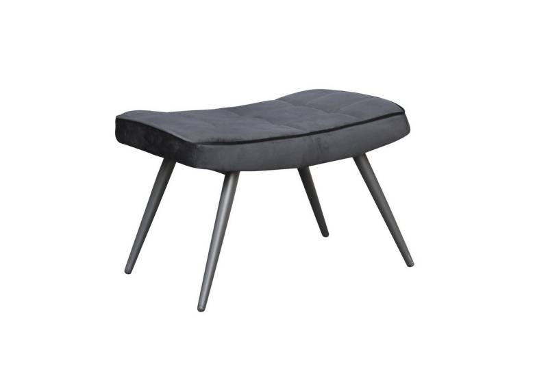 DC Living Hocker aus Samt in schwarz (BxHxT: 60x39x41 cm) von DC Living