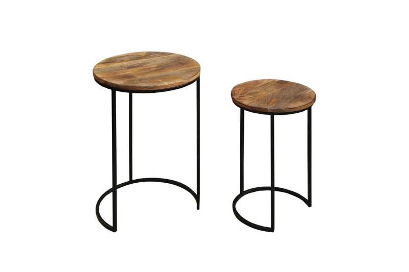 DC Living Satztisch aus Massivholz Mango in braun (BxHxT: 40x60x40 cm) von DC Living