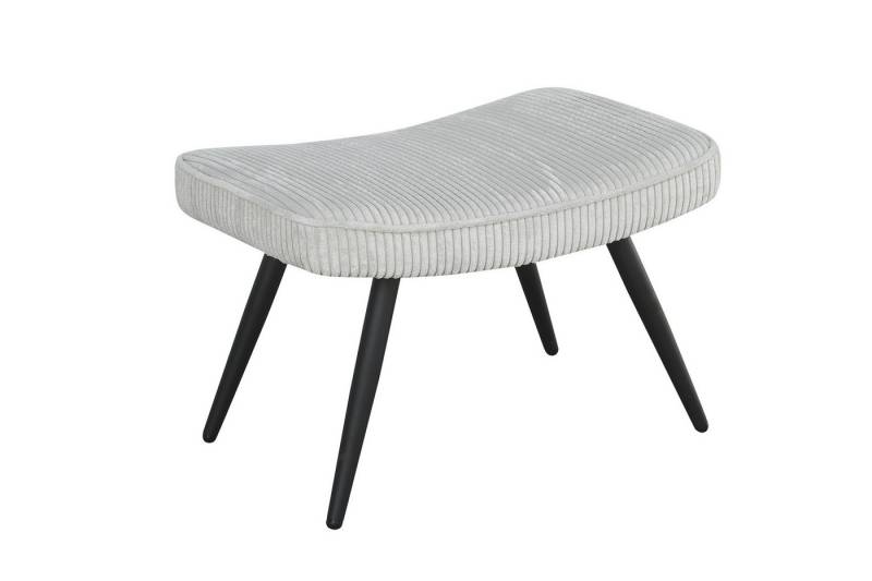 DC Living Sitzhocker in Off White aus Grob-Cord 60 x 39 x 41 cm (BxHxT) von DC Living