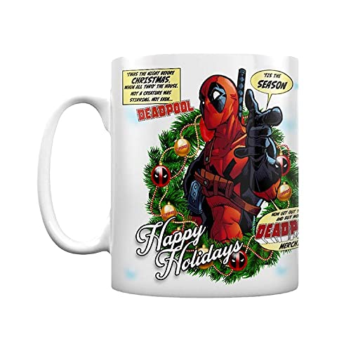 Marvel Comics DC Universe Deadpool Tis The Season Kaffeetassen, Keramik, Mehrfarbig, 7.9 x 11 x 9.3 cm von Deadpool