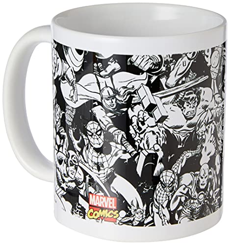 Marvel MG23445 Keramiktasse im Retro-Figuren-Design, Marvel Retro, 8 x 11,5 x 9,5 cm von Marvel