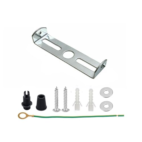 DC VOLTAGE Deckenleuchte Hängelampe Deckenplatte Bracket Light Fitting Fixing Ceiling Lamp Cover Rose Plate Bracket mit Zubehör für Home Office Deckenlampe Silber (6,5 cm) von DC VOLTAGE